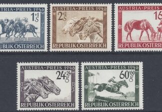1946 Austria - SG.986-90  Austrian Prize Race Fund set 5 values U/M (MNH)