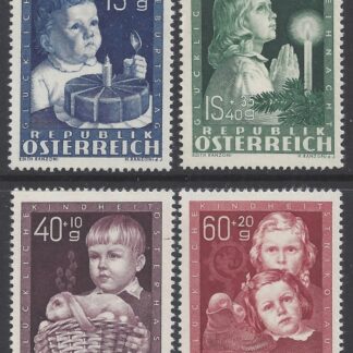 1949 Austria - SG.1162-5 Child Welfare Fund set of 4 values U/M (MNH)