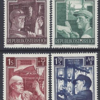 1951 Austria - SG.1225-8  Reconstruction Fund set 4 values U/M (MNH)
