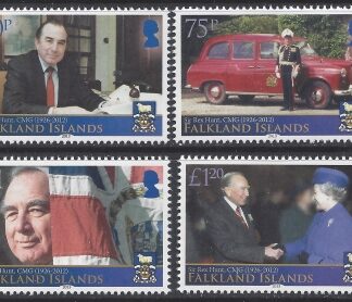 2013 Falkland Islands SG.1260-3  Sir Rex Hunt 4 values U/M  (MNH)