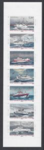 2015 French Antarctic SG.764a 'Flottila' booklet pane of 7values  u/m (MNH)