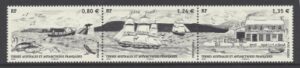 2016 French Antarctic SG.779a (779/81)  'Jules Verne'  3 values se-ten u/m (MNH)