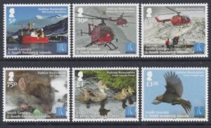 2013 South Georgia SG.599-604 Habitat Restoration 6 values U/M (MNH)