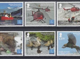 2013 South Georgia SG.599-604 Habitat Restoration 6 values U/M (MNH)