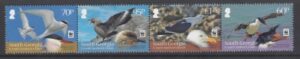 2012 South Georgia SG.556a -9a Seabirds WWF 4 values se-ten strip (without White Borders) U/M (MNH)