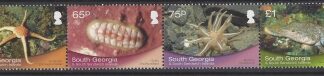 2013 South Georgia SG.594a -7a Shallow Marine Surveys Group (without White Borders) set 4 values se-ten. U/M (MNH)