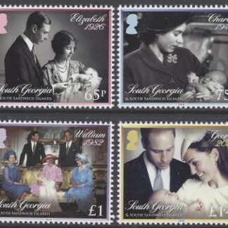 2014 South Georgia SG.611-4 Christening of Prince George - 4 values U/M (MNH)
