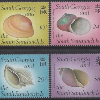 1988 South Georgia SG.179-82 Sea Shells set 4 values U/M (MNH)