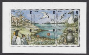 1998 South Georgia MS.277 Wildlife mini sheet U/M (MNH)