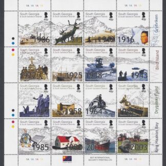 2004 South Georgia SG.364-79 Aspects of South Georgia sheetlet U/M (MNH)