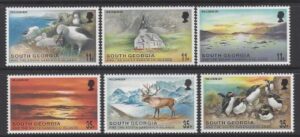 1999 South Georgia SG. 306-11 New Millennium set 6 values U/M (MNH)