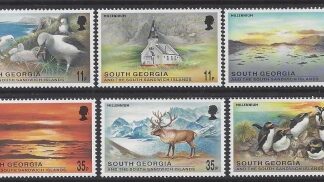 1999 South Georgia SG. 306-11 New Millennium set 6 values U/M (MNH)