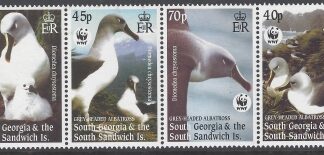 2003 South Georgia  SG.357-60 Endangered Species Grey Headed Albatross Sideways Watermark set 4 values U/M (MNH)