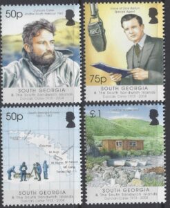 2005 South Georgia SG.407-10 Duncan Carse Commemoration (broadcaster) set 4 values U/M (MNH)