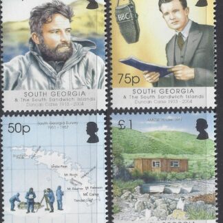 2005 South Georgia SG.407-10 Duncan Carse  Commemoration (broadcaster) set 4 values U/M (MNH)