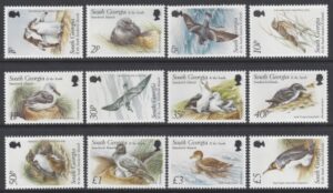 1999 South Georgia SG.294-305 Birds set of 12 values U/M (MNH)