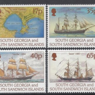 1994 South Georgia SG.251-4 Centenary of C.A. Larsen's First Voyage to South Georgia set 4 values U/M (MNH)