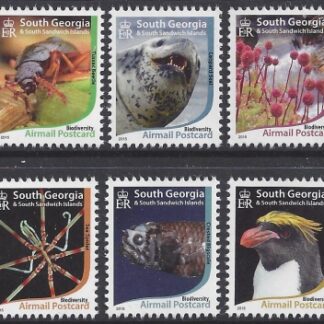 2015 South Georgia SG.656-61 Biodiversity set 6 values U/M (MNH)