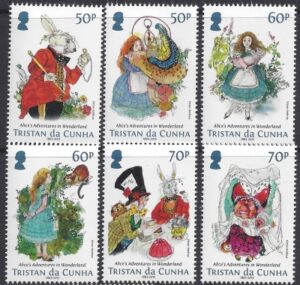 2015 Tristan Da Cunha - SG.1144-9 .Alice in Wonderland set 6 values U/M (MNH)