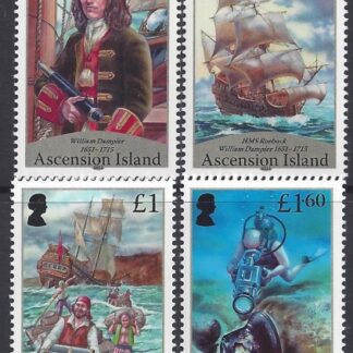2015 Ascension Island - SG.1237-40 William Dampier set of 4 values U/M (MNH)