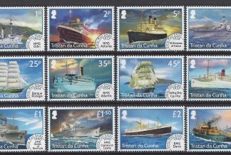2015 Tristan Da Cunha SG.1151-62 - Tristan Early Mail Ships - set 12 values U/M (MNH)