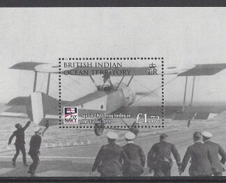 2009 British Indian Ocean Territory - MS.407 Centenary of Naval Aviation mini sheet u/m (MNH)