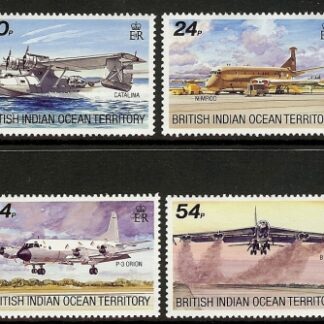 1992 British Indian Ocean Territory - SG.124-7 Visiting Aircraft u/m (MNH)