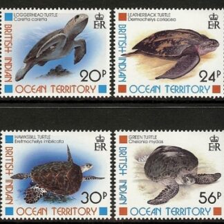 1996 B.I.O.T  - Turtles SG.185 - 8  set 4 values U/M (MNH)