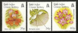 2000 British Indian Ocean Territory - SG.243-5  Christmas Flowers set 3 values  u/m (MNH)
