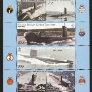 2001 British Indian Ocean Territory - SG.247-52  Centenary  of Royal Navy Submarine Service  u/m (MNH)