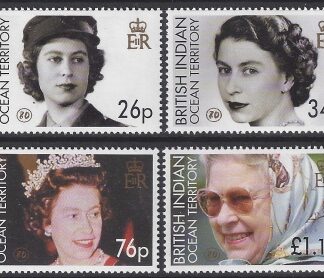 2006  British Indian Ocean Territory - SG.348-51 80th Birthday of Queen Elizabeth II. set of 4 values  u/m (MNH)