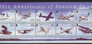 2003 British Indian Ocean Territory. MS.294 Centenary of Powered Flight. mini sheet   u/m (MNH)
