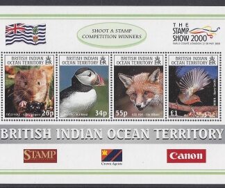 2000 British Indian Ocean Territory . MS.235  The Stamp Show 2000 International Exhibition London.  Mini Sheet.   u/m (MNH)