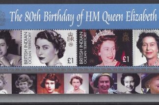 2006  British Indian Ocean Territory - MS.352  80th Birthday of Queen Elizabeth II. Mini Sheet.   u/m (MNH)