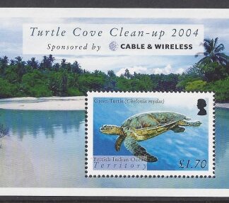 2005 British Indian Ocean Territory. MS.318 Turtles. mini sheet.  u/m (MNH)