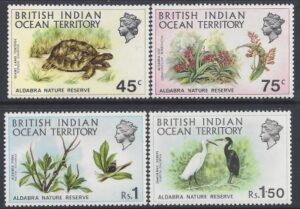1971 British Indian Ocean Territory - SG.36-9 - Aldabra Nature Reserve. 4 values u/m (MNH)