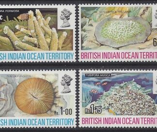 1972 British Indian Ocean Territory - SG.41-4  - Coral   set 4 values u/m (MNH)