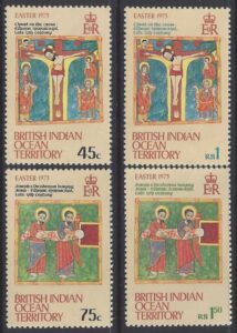 1973 British Indian Ocean Territory - SG.47-50 - Easter set 4 values u/m (MNH)