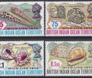 1974 British Indian Ocean Territory - SG.58-61  - Wildlife (2nd Series) set 4 values u/m (MNH)