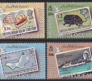 1990 British Indian Ocean Territory - SG.102-5 Stamp World London 1990 International Stamp Exhibition. set 4 values  u/m (MNH)