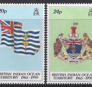 1990 British Indian Ocean Territory. SG.108-9  25th Anniversary of B.I.O.T. set 2 values  u/m (MNH)