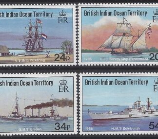 1991 British Indian Ocean Territory - SG.115-8  Visiting Ships.  set 4 values  u/m (MNH)