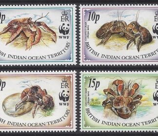 1993 British Indian Ocean Territory - SG.132-5 Endangered Species - Coconut Crab.  set 4 values  u/m (MNH)