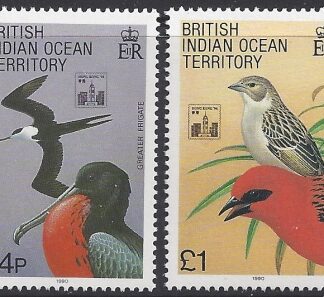 1994 British Indian Ocean Territory - SG.145-6.  Hong Kong 94 International Stamp Exhibition. set 2 values  u/m (MNH)