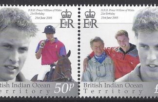 2002 British Indian Ocean Territory - SG.286-7 21st Birthday of Prince William of Wales.  set 2  values  u/m (MNH)