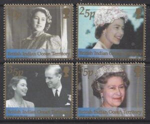 2002 British Indian Ocean TerritorySG.261-4 Golden Jubilee.  set 4  values  u/m (MNH)