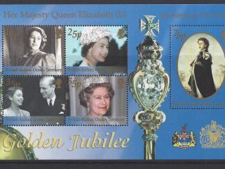 2002 British Indian Ocean Territory. MS265 Golden Jubilee.  mini sheet   u/m (MNH)