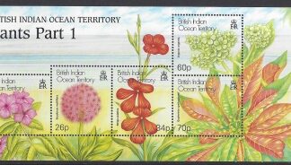 2001 British Indian Ocean Territory -  MS.259  Plants 1st Series .Flowers. mini sheet.  u/m (MNH)