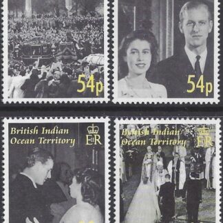 2007  British Indian Ocean Territory. - SG.357-60  Diamond Wedding of Queen Elizabeth II and Duke of Edinborough. set 4 values   u/m (MNH)