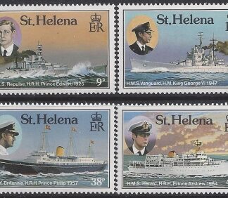 1987 St. Helena SG.501-4 Royal Visits to St. Helena set  4 values U/M (MNH)